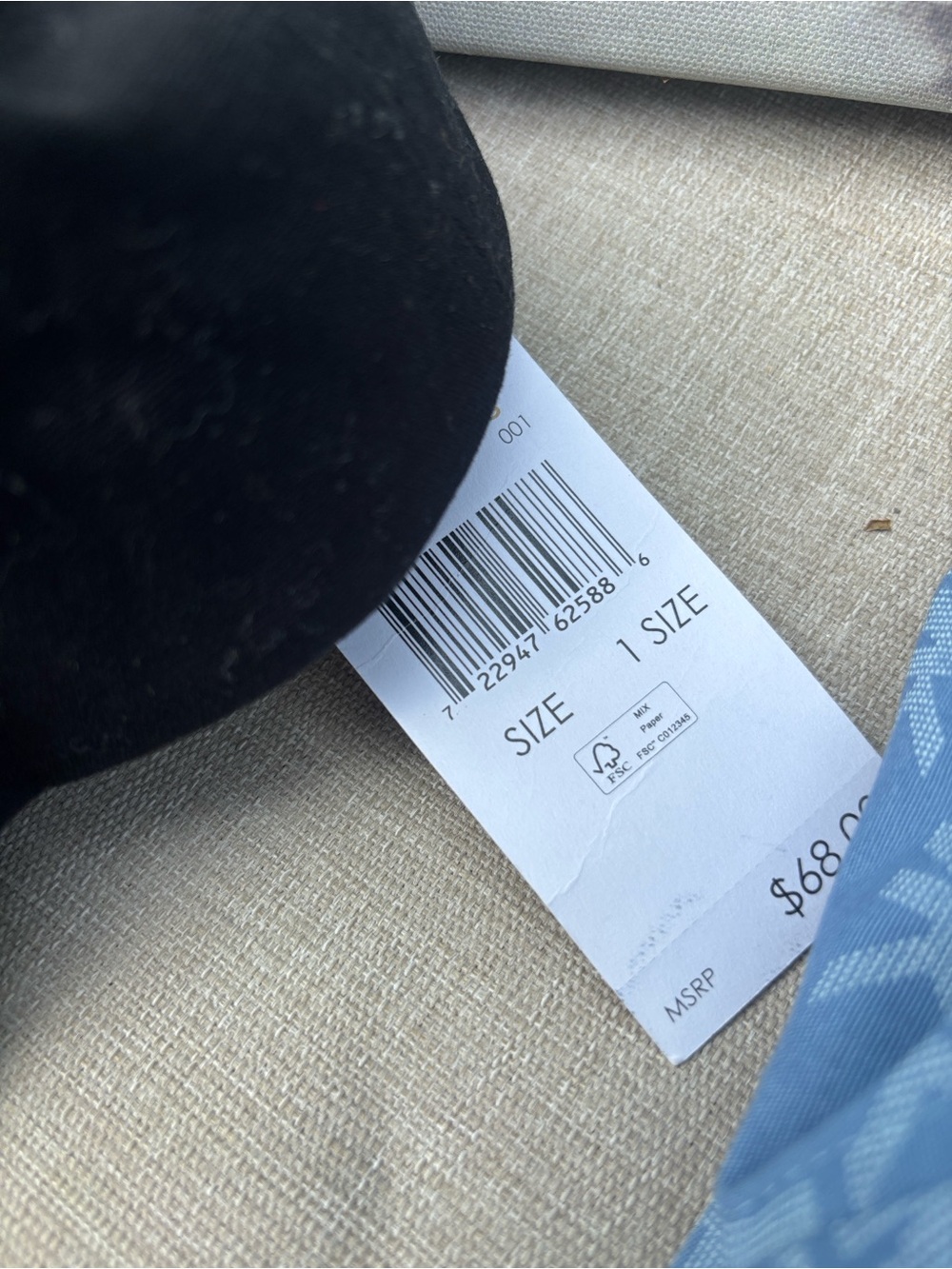 Winners Choice:Michael Kors Black or Light Blue Denim Monogram Baseball Caps NWT - Picture 2 of 4